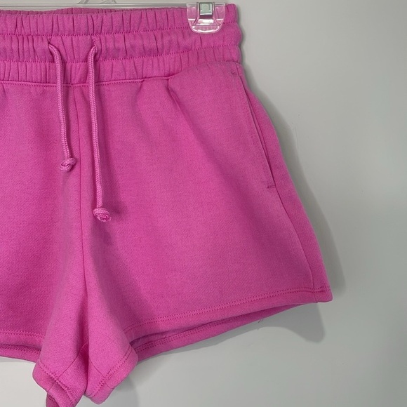 5/$25 Bluenotes High Waisted Athletic Shorts Pink Elastic Drawstring Waistband S - Picture 4 of 10